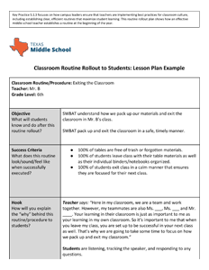 Classroom Routine Rollout Thumbnail